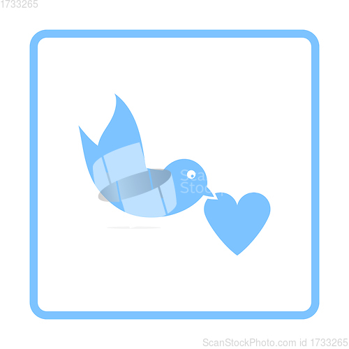 Image of Dove With Heart Icon