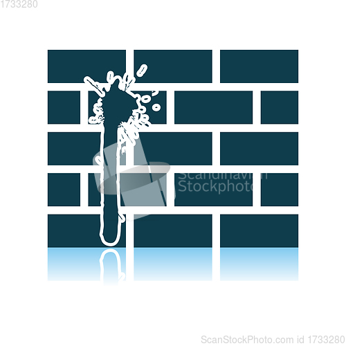 Image of Blood On Brick Wall Icon