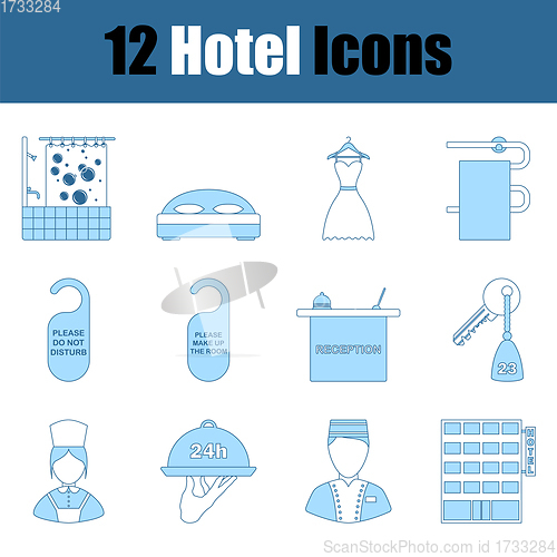 Image of Hotel Icon Set