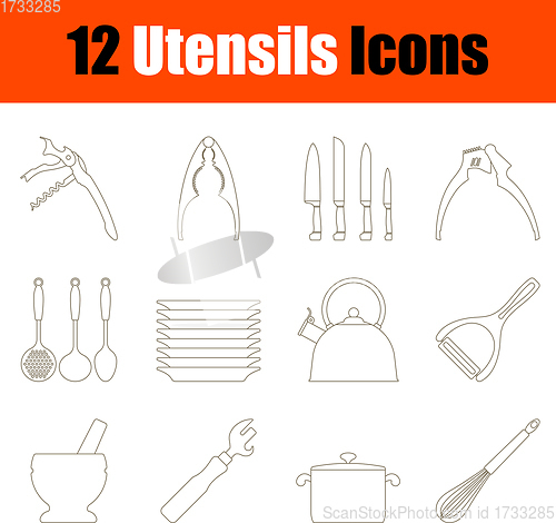 Image of Utensils Icon Set