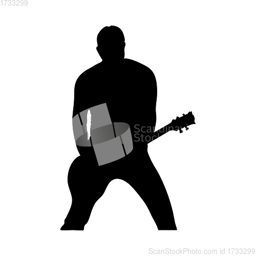 Image of Rock Guitarist Silhouette