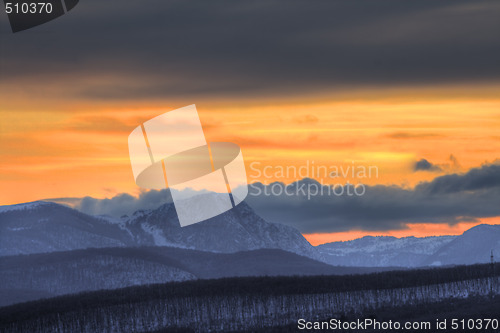 Image of Mountain sunset