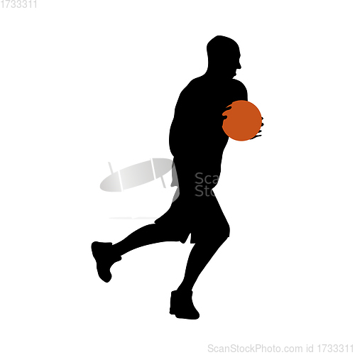 Image of Basketball Player Silhouette