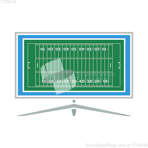 Image of American Football Tv Icon