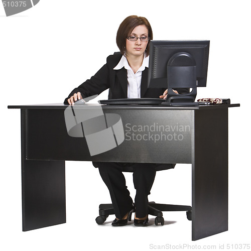 Image of Working on a computer
