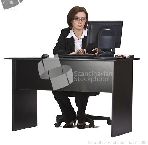 Image of Working on a computer