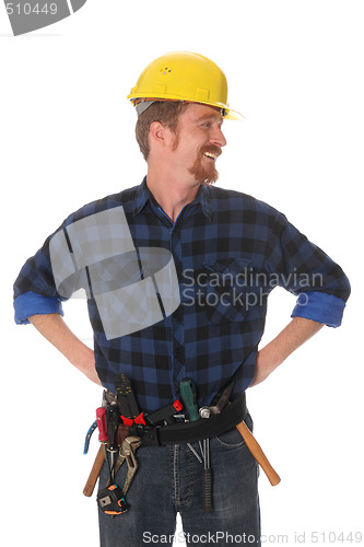 Image of An construction worker smilling 