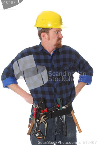 Image of Angry construction worker 