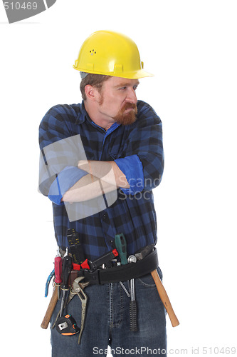 Image of Angry construction worker 