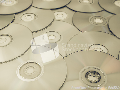 Image of Vintage looking CD DVD DB Bluray disc