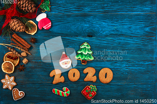 Image of Gingerbreads for new 2020 years