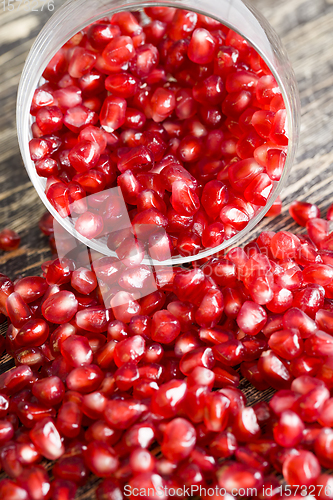 Image of red juicy pomegranate