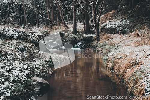 Image of small mountain creek in a woodland