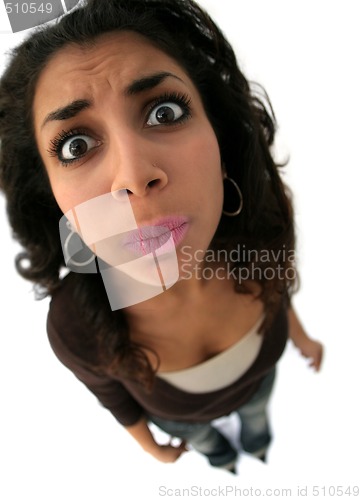 Image of girl with funny expression
