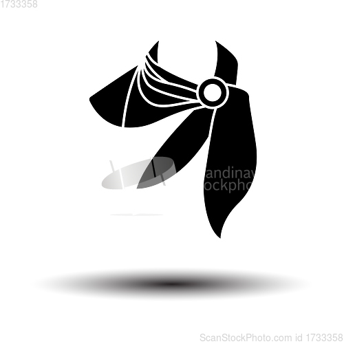 Image of Business Woman Neck Scarf Icon