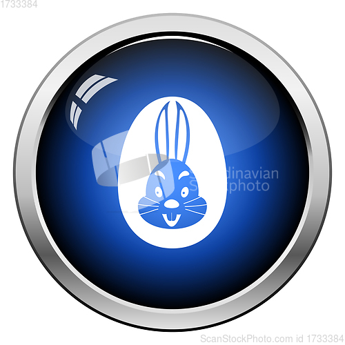 Image of Easter Egg With Rabbit Icon