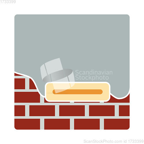 Image of Icon Of Plastered Brick Wall