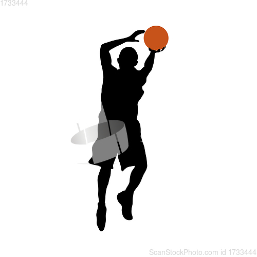 Image of Basketball Player Silhouette