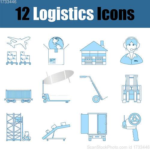 Image of Logistics Icon Set