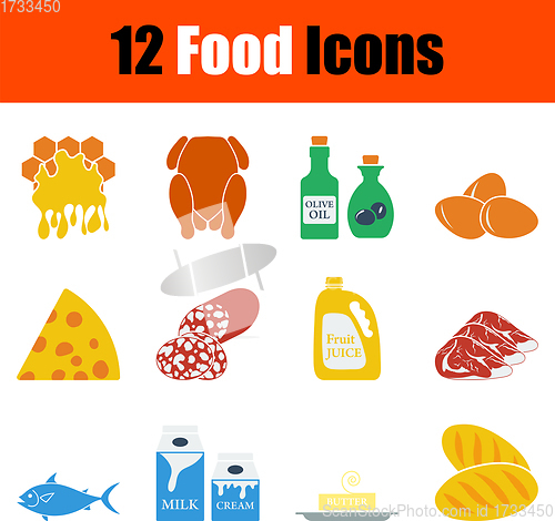 Image of Food Icon Set