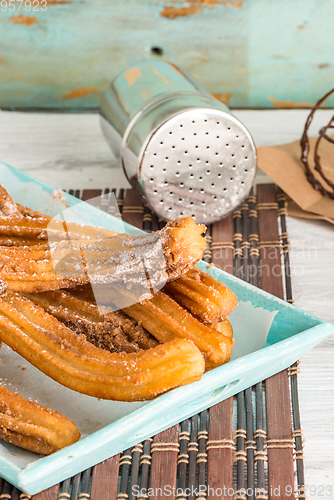 Image of Traditional churros with hot chocolate 