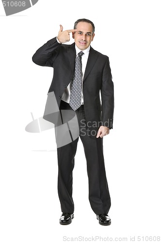 Image of Businessman on white background