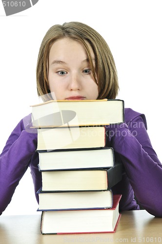 Image of Teenage girl studying