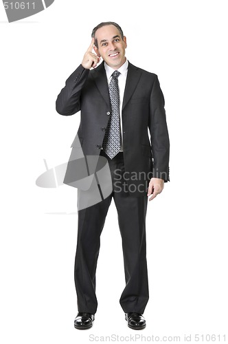 Image of Businessman on white background