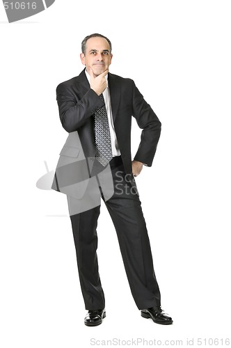 Image of Businessman on white background