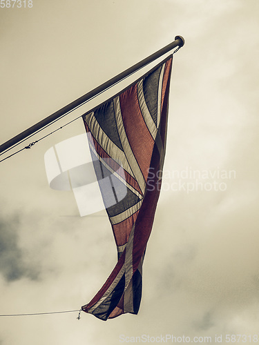 Image of Vintage looking UK Flag