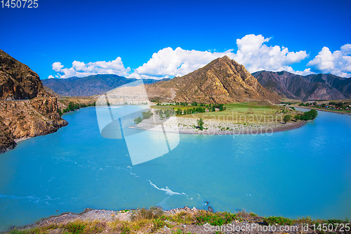 Image of Road in Altai mountains.