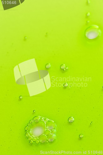 Image of Abstract background with green liquid