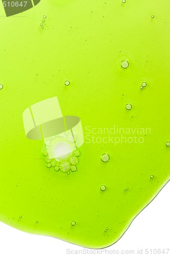 Image of Abstract background with green liquid