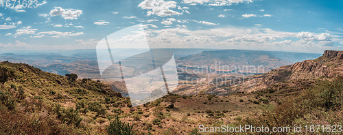 Image of mountain landscape with canyon, Ethiopia