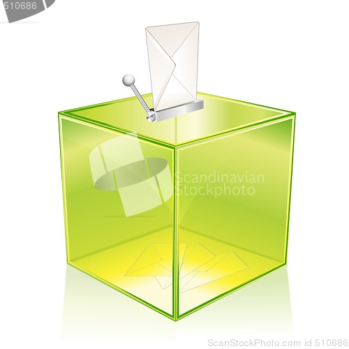 Image of Green ballot box