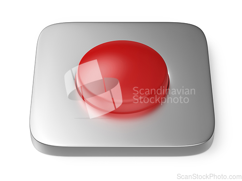 Image of Blank red button