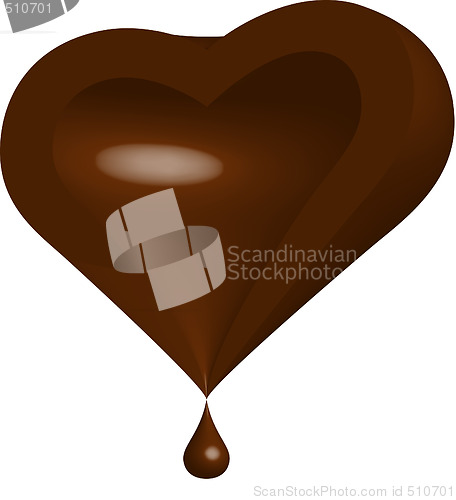 Image of Half of Chocolate Heart