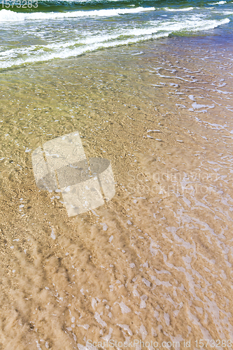 Image of small waves on the Baltic sea