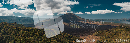 Image of Landscape of Batur volcano on Bali island, Indonesia