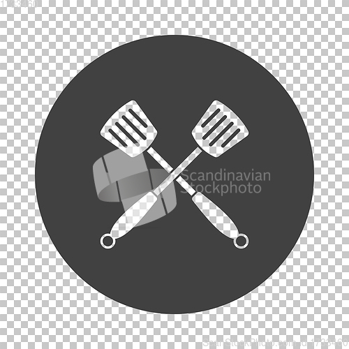 Image of Crossed Frying Spatula