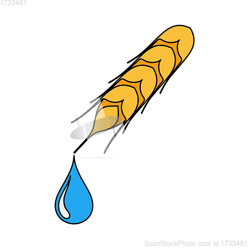 Image of Wheat With Drop Icon