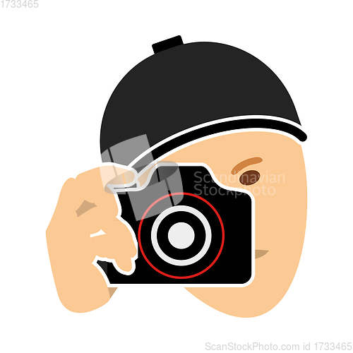 Image of Detective With Camera Icon