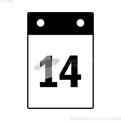 Image of Valentine Day Calendar Icon