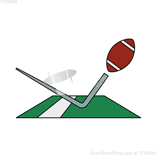 Image of American Football Touchdown Icon