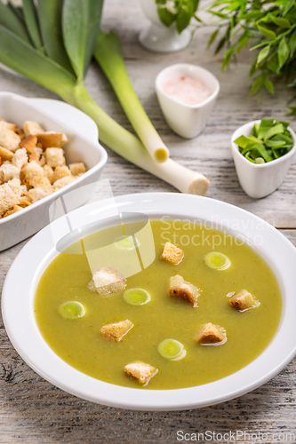 Image of Leek and potato soup