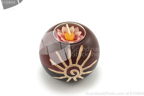 Image of Wooden candlestick