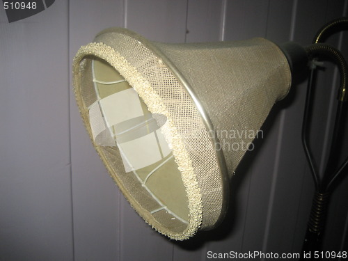 Image of Detail of old living room lamp