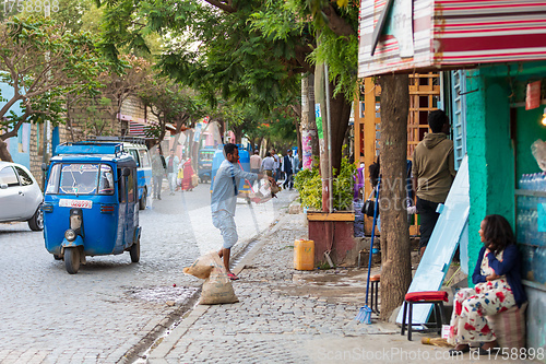 Image of Ordinary Ethiopians on the street of Mekelle, the capital city of Tigray , Ethiopia
