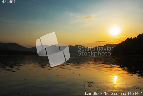 Image of Teletskoye lake in Altai mountains