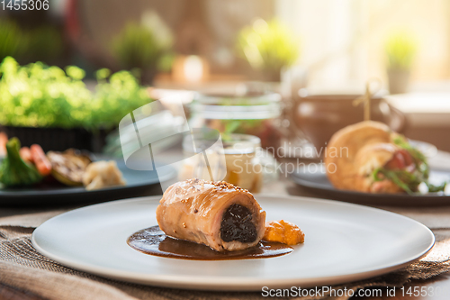 Image of Dishes on the restaurant table